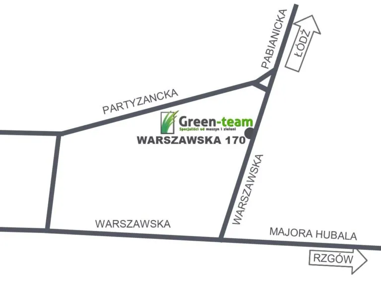 Mapa dojazdu - ul. Warszawska 170, 95-200 Pabianice